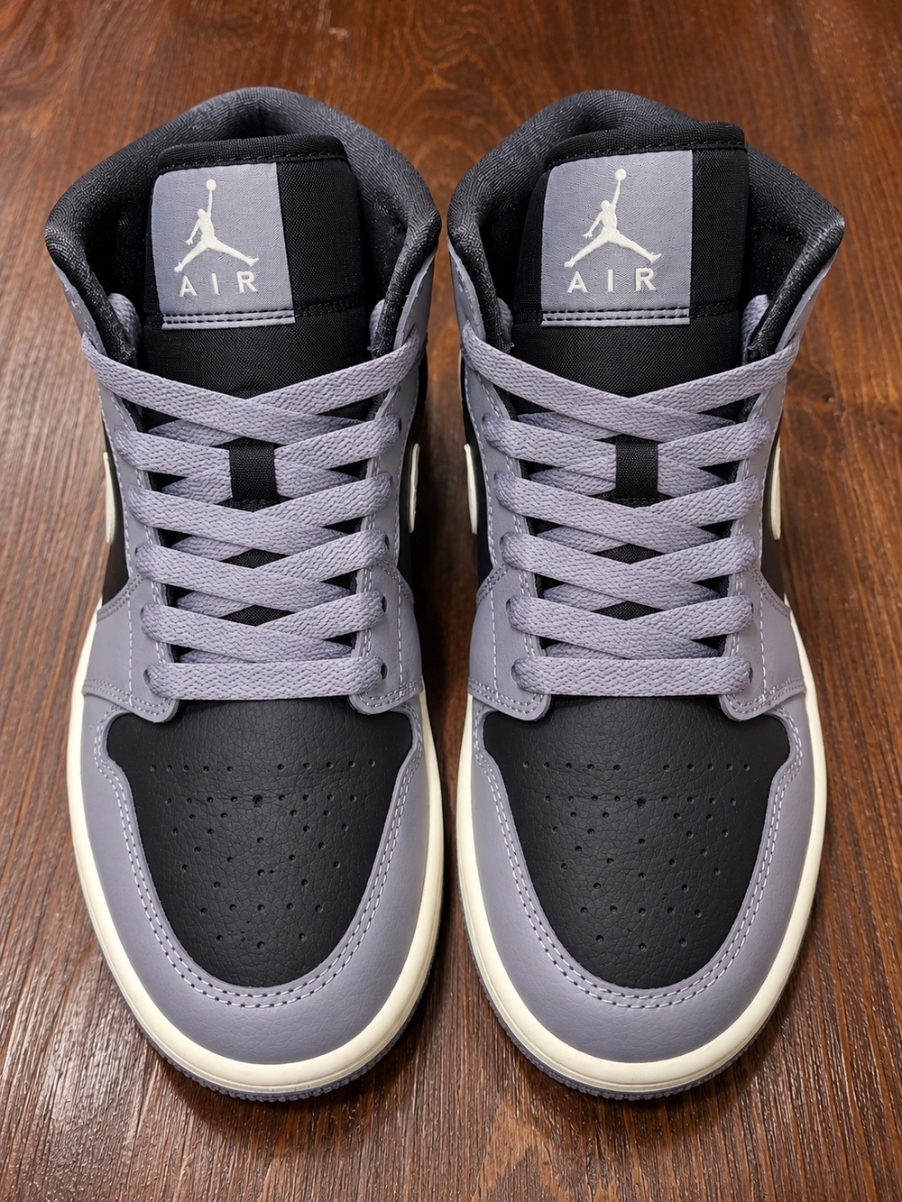 Jordan Mid-Top Sneakers — Black & Gray